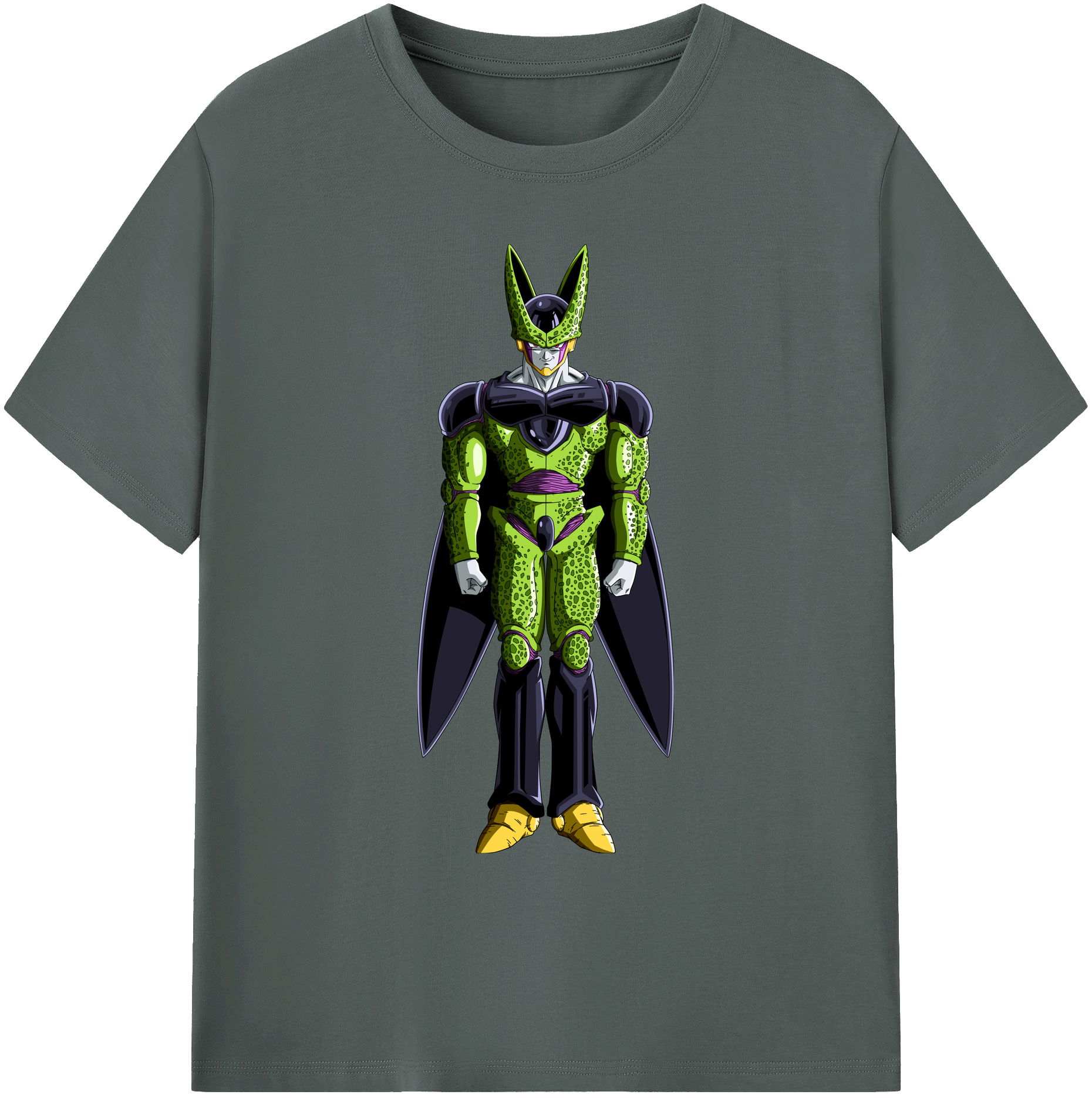 （画像用） ドラゴンボール セル DRAGON BALL Cell 綿100％ メンズ半袖Tシャツ｜肌触りやわらか＆通気性